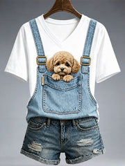 Women's Lovely Poodle T-Shirt