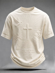 Men's Faith Print Casual Unisex T-shirt