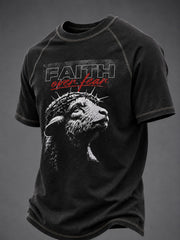 Men's Faith Printed Casual short sleeves t-shirt