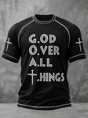 Men's Faith Printed Casual short sleeves t-shirt