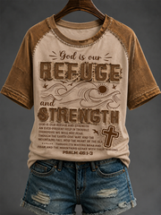 Women's Faith Round Neck Short Sleeve T-shirt