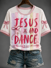 Women's Jesus And Dance Short-sleeved T-shirt