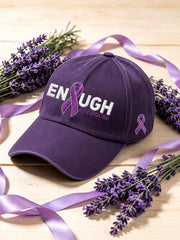 Unisex Overdose Awareness Purple Ribbon Design Print Hat