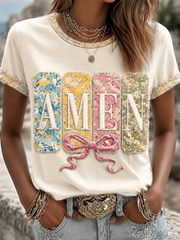 Women's Amen Short-sleeved T-shirt