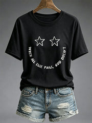 Women's When All Else Fails, God Doesn't T-Shirt