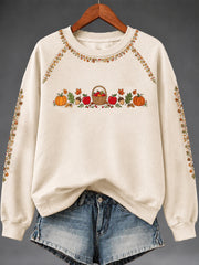 Women's Autumn Art Print Sweatshirt