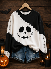 Women's Halloween print Regular Sweatshirt