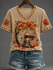 Women's Fall Short-sleeved T-shirt