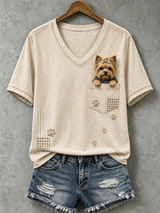 Women's Lovely Yorkshire Felt Art T-Shirt
