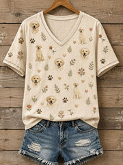 Women's Lovely Golden Retriever T-Shirt