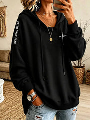 Women's Christian THE WAY, THE TRUTH, AND THE LIFE 14:6 Printed Casual Hoodie