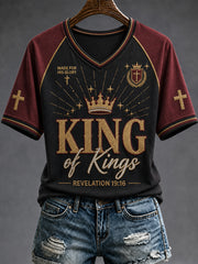 Women's Christian King Of Kings Cross Short Sleeve T-shirt