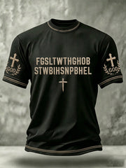 Men's Christian Bible Verse For God So Loved The World Short Sleeve T-shirt