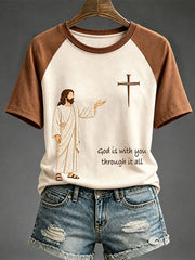 Women's God Is With You Through It All T-shirt