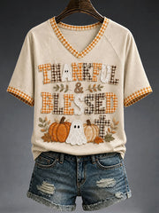 Women's Thankful & Blessed T-Shirt