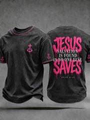 Men's Christian Jesus Saves Short Sleeve T-shirt