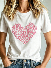 Women's Breast Cancer Awareness Print T-shirt