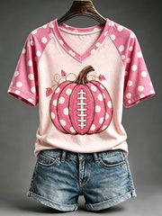 Women's Pink Pumpkin T-Shirt