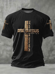 Men's Jesus The Way The Truth The Life Short Sleeve T-shirt