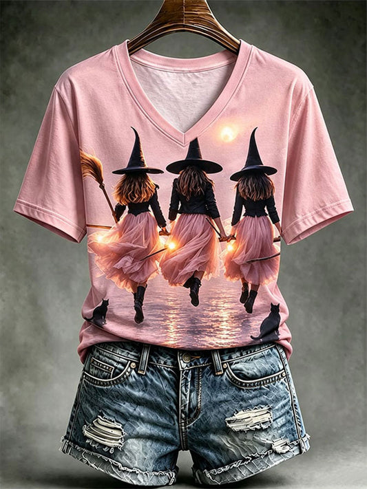 Women's Breast Cancer Awareness Printed Casual T-Shirt