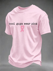 Men's Breast Cancer Awareness I Wear Pink For Her T-shirt