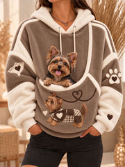 Women's Yorkshire Terrier Flannel Hoodies