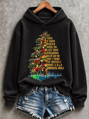 Women's I See Trees Of Green, Red Roses Too I See Them Bloom For Me And You And I Think To Myself What A Wonderful World Print Regular Sweatshirt
