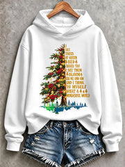 Women's I See Trees Of Green, Red Roses Too I See Them Bloom For Me And You And I Think To Myself What A Wonderful World Print Regular Sweatshirt