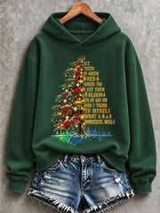 Women's I See Trees Of Green, Red Roses Too I See Them Bloom For Me And You And I Think To Myself What A Wonderful World Print Regular Sweatshirt