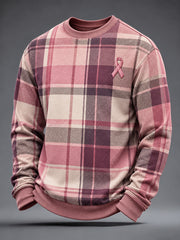 Men's Real Men Wear Pink Breast Cancer Awareness Sweatshirt