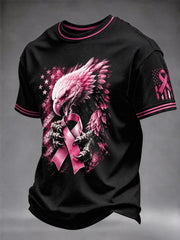 Men's Real Men Wear Pink Breast Cancer Awareness T-shirt