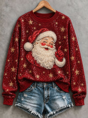 Women's Santa Claus Christmas Casual Sweatshirt