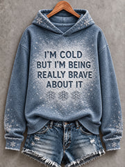 Women's Cozy Winter Season Art Printed Hoodie