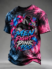 Men's Breast Cancer Awareness Men Fight Pink Too T-shirt