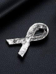 Women's breast cancer pink brooch