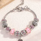 Women's breast cancer pink bracelet