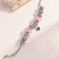 Women's breast cancer pink bracelet