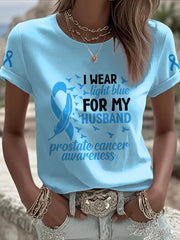 Women's Prostate Cancer Awareness Wife T-Shirt