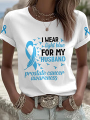 Women's Prostate Cancer Awareness Wife T-Shirt