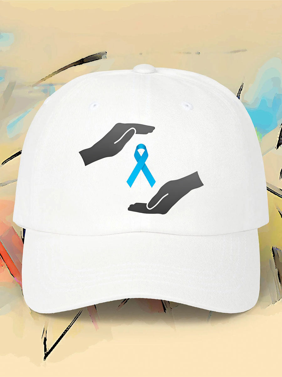 Prostate cancer blue ribbon neutral hats