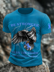 Men's be stronger than the storm prostate cancer awareness T-shirts