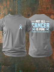 Men's Prostate Cancer Awareness Print Casual T-Shirt