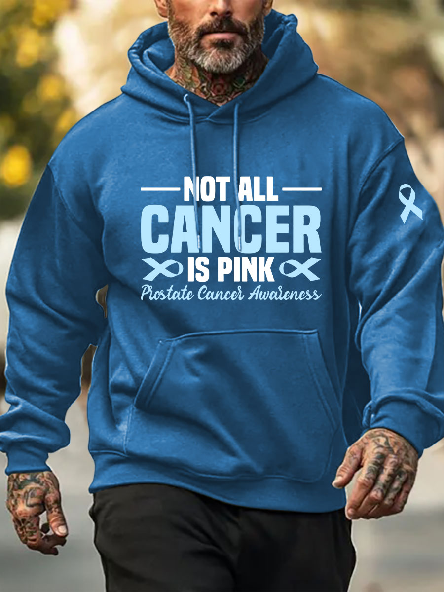 Men's Prostate Cancer Awareness Print Casual Sweatshirt