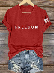 Women's Freedom Is Not Free R.I.P Charlie Kirk Short Sleeve T-shirt