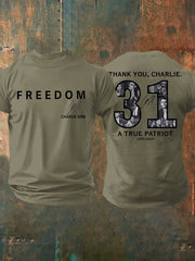 Men's Thank You Charlie 31 True Patriot Printed T-Shirt