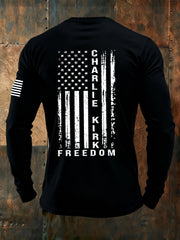 Men's Freedom Is Not Free R.I.P Charlie Kirk  Long Sleeve T-shirt
