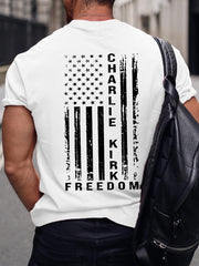 Men's Freedom Is Not Free R.I.P Charlie Kirk Short Sleeve T-shirt