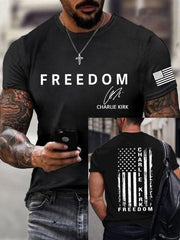 Men's Freedom Is Not Free R.I.P Charlie Kirk Short Sleeve T-shirt
