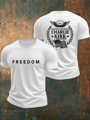 Men's Freedom Is Not Free R.I.P Charlie Kirk  Short Sleeve T-shirt