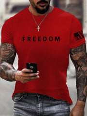 Men's Freedom Is Not Free R.I.P Charlie Kirk Short Sleeve T-shirt